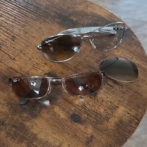 Ray-Ban Black and Brown Sunglasses Duo